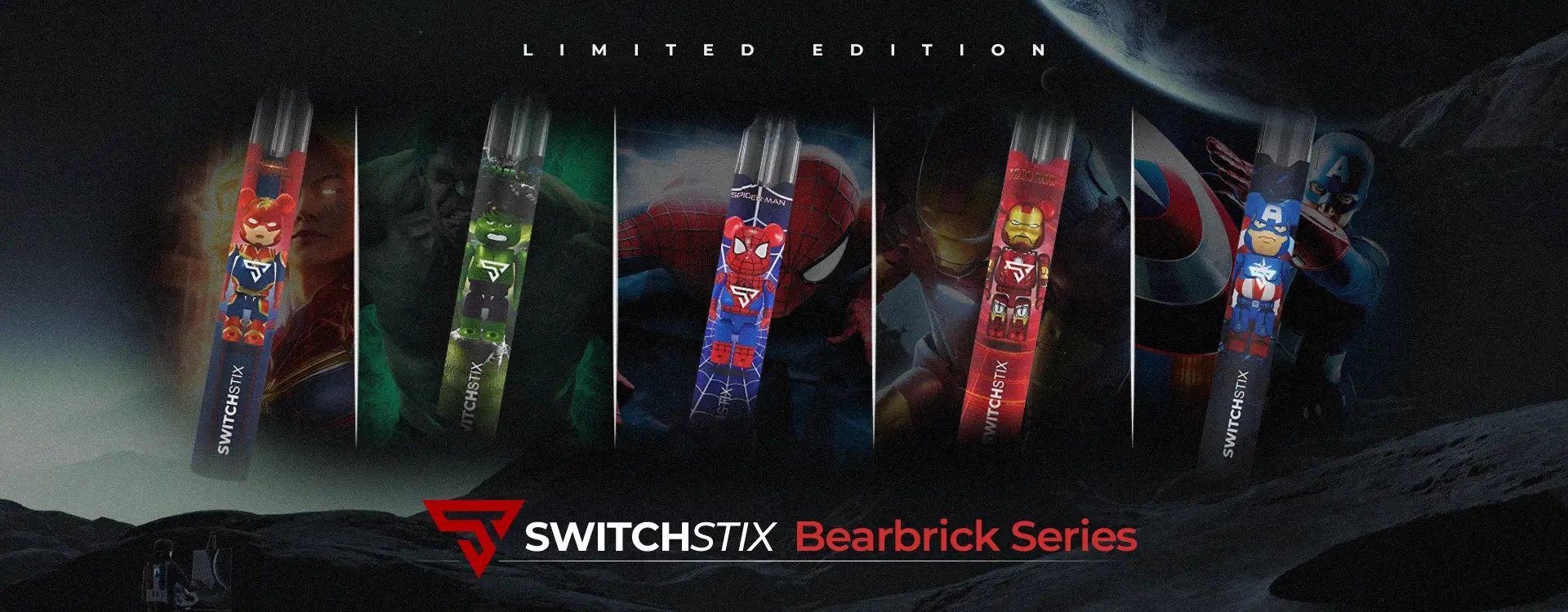 [SWITCHPOD] SwitchStix Bearbrick Marvel Series Banner